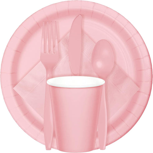 Creative Converting 240 Count Celebrations Lunch Paper Napkins, Classic Pink...