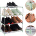 4-Tier Stackable Small Shoe Rack, Lightweight Shoe Shelf Storage Organizer for Entryway, Hallway and Closet (Green)...