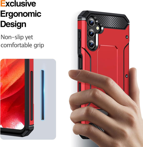 Galaxy A14 5G Case for Samsung Galaxy A14 5G Case Military Grade Drop Shockproof with Metal Kickstand Stand Armor Protective Case for Galaxy A14 5...