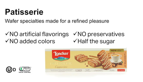 Loacker Cookie Pasticceria Cappuccino, 3.53 oz...