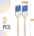 Bates- Paint Brushes, 2-Inch, 2 Pack, Angle Brushes, Treated Wood Handle, Paint Brushes for Walls, Stain Brush, Wall Paint Brushes, Furniture Pain...