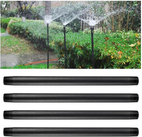 1/2 Inch Double Male Threaded Head Pipe Riser Multifunctional NPT Sprinkler Extensions 6Pc,12 Inches(NPT Sprinkler Extension)...