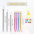 Large-Eye Blunt Needles Kit, Including 8PCS Curved Tapestry Needles 3PCS Yarn Needles 15PCS Stitch Markers, Macrame Needles Darning Needles for Kn...