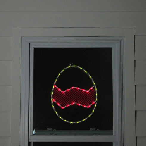 Northlight Lighted Easter Egg Window Silhouette Decoration, 16.5"...