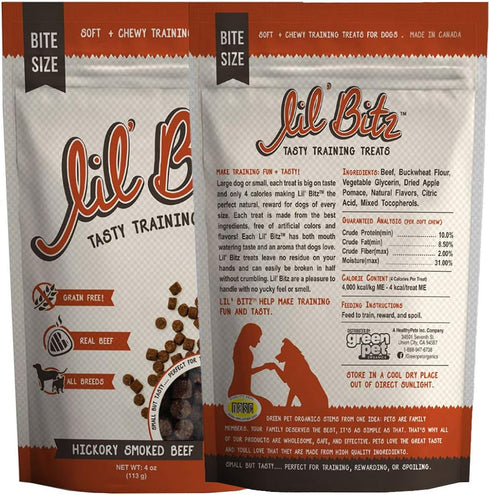 Lil' Bitz Assorted Pack Training Treats, Soft, Tasty, Grain-Free, Perfect for Training and Spoiling, Irresistible Aroma, Low Calories, Natural, 3-...