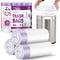 JOYEUX Small Trash Bags 4 Gallon - Drawstring Small Garbage Bags, White Mini Trash Can Liners for Bathroom, Bedroom, Office, Faint Scented, 45 Cou...