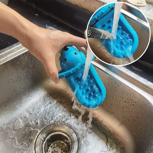 Dog Crate Training Tool Lick Toy for Dogs Training Behavior, Soft Rubber Crate Entertainment Toys Puppy Slow Feeder Pad, Peanut Butter Treat Dispe...