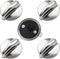 AMI PARTS Fit for G-E Profile Stove Knobs WB03K10303 Gas Stove Knobs Replacements - (Not Universal) Surface Burner Control Knob Replace WB03K10208...