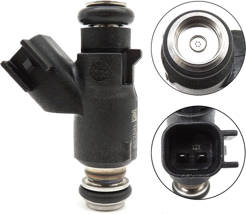 27709-06A 2pcs Set Fuel Injector 6 Holes Replacement for 2006-2015 Harley Davidson Motorcycle 25 Degree 27625-06 R2025DEG...