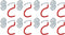 S-Type Hook, Wall Mounted, Space Saver Organizer Tool Holder (8 Holders)...