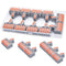 10Pcs Lever Wire Connectors, 1 in 5 Out DIY Mini Splicing Compact Quick Push-in Electrical Connectors, 24-12 AWG...