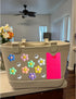 Phone Holder for Bogg Bag, 24 PCS Flower Charms Accessories Inserts Fits for Simple Modern Bag & XL/Original Bogg Bag, Plastic Cell Phone Case Hol...