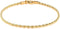 Barzel 18K Gold Plated Braided Rope Anklet for Women, 10 Inches - Made In Brazil...