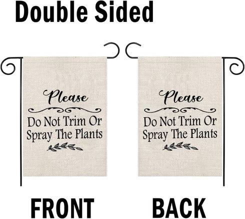 Warm Prompt Garden Flag Do Not Trim Or Spray The Plants Garden Flag Lawn Care Garden Flag (Spray The Plants F)...