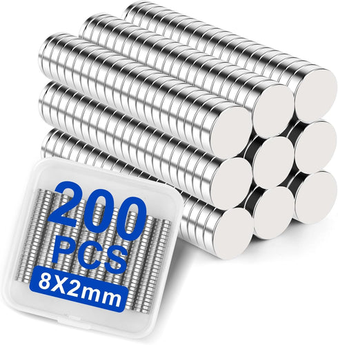 DIYMAG 200Pcs Small Magnets, Tiny Refrigerator Magnets, Neodymium Rare Earth Magnets for Office, Whiteboard, Kitchen, Durable Teacher Magnets for ...
