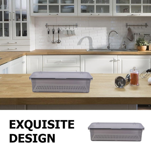 PRETYZOOM Box Storage Container for Grilling Utensils Chopstick Holder Storage with Lid China Storage Containers Utensil Storage Container Grill S...