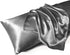 MR&HM Satin Body Pillow Cover, Soft and Breathable Body Pillow Case with Envelope Closure, Cooling and Silky Long Pillowcase for Hair and Skin,Gre...