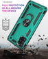 Samsung A71 5G Cellular Phone Case, Military Grade Heavy Duty Protection with Rotating Ring Kickstand, HD Screen Protector, Compatible with Samsun...