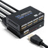 HDMI Splitter 1 in 4 Out 4K 30Hz, BolAAzuL HDMI Duplicator Adapter - 1 to 4 Output Simultaneously- for 4 Displays, Support Full HD 1080P 3D HDCP 1...