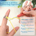 FOUSNOW 5 Pcs Crochet Ring, Adjustable Knitting Tension Rings, Finger Loop, Cat Yarn Guide Knitting Thimble, Faster Knitting Crochet Accessories f...