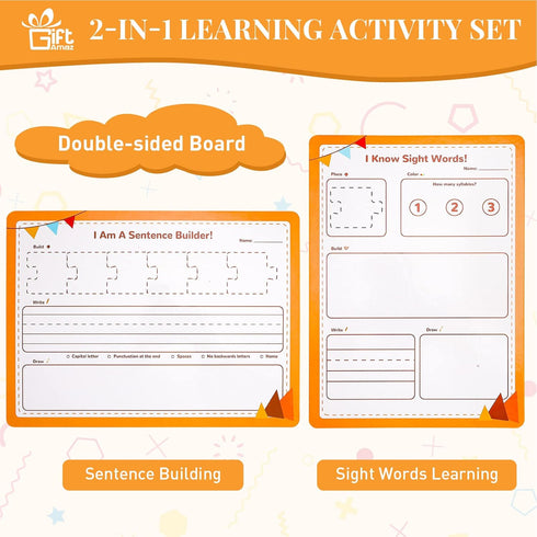 145 PCS Sentence Building for Kids, Sight Word Games Puzzle, Special Education Classroom Must Haves, Montessori Grammar Reading Game, Speech Thera...