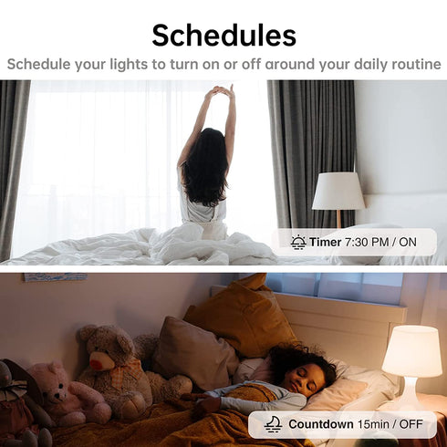 Smart Wi-Fi Light Switch, 2 Channels Linptech Wireless Relay Switch Tuya App Remote Control Voice Control Home Automation Timer Compatible with Al...