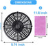 Air Fryer Replacement Parts Tray, Upgraded 5.0QT Round Grill Crisper Plate Non-Stick Coating Air Fryer Accessories Rack with Rubber Bumpers fir fo...
