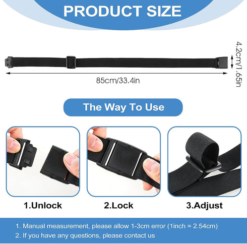 Women Invisible Belt, No Show Women Stretch Belts Adjustable Elastic Belt No Show Waist Belts Web Belt with Flat Buckle for Jeans Pants Dresses...