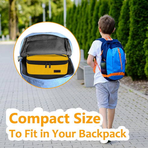Gloppie Mini Lunch Box Small Kids Lunch Bag Compact LunchBox Bag, CPC Certified | Child-Safe Materials, Insulated LunchBag Reusable Sandwich Conta...