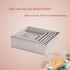 Anodized Aluminum Square Cheesecake Pan Chiffon Cake Mold Baking Mould with Removable Bottom 6 Inch x 6 inch x 3 inch...