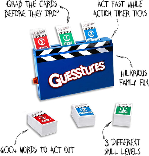 Hasbro Gaming Guesstures Game, Charades Game for 4 or More Players, Family Party Game for Ages 8 and Up...