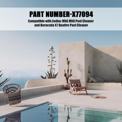 MX6 Pool Cleaner Hose Kit: Complete Pool Vacuum Hose Set with Adapter for Zodiac MX6 MX8 Pool Cleaner Parts. Includes Pool Leaf Catcher for Effect...