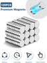 SMARTAKE 120 Pcs Refrigerator Magnets, 10x2.6mm Small Round Fridge Magnets, Multi-Use Premium Neodymium Office Magnets for Fridge, Whiteboard, Bil...