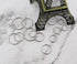 50 Pcs Sliver Assorted Multi-Purpose Metal O Ring for Hardware Bags Ring Hand DIY Accessories - 13mm, 15mm, 20mm, 25mm, 32mm (O Ring)...