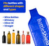 6 Pack Reusable Wine Protector Travel Bag by Bottle Shield - Bubble Cushioning Wrap Suit - Unbreakable Bottle Sleeve, Leak Proof - Wine Tote Bags ...