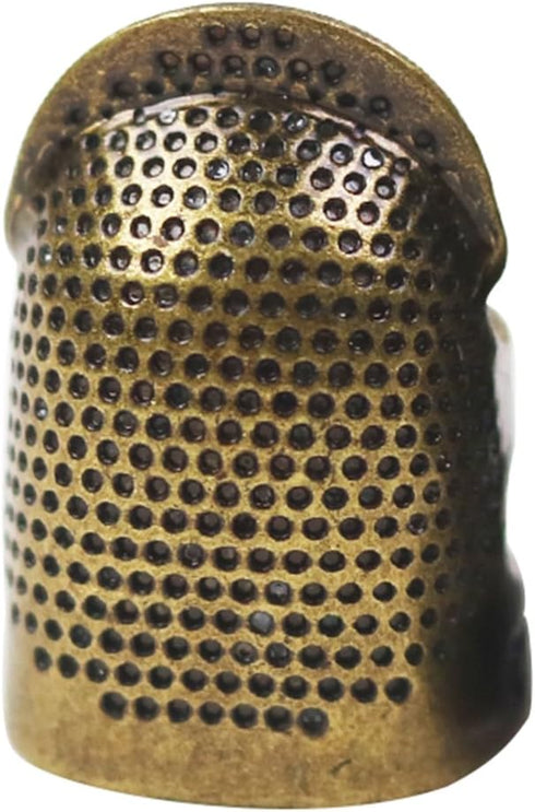 D&D Sewing Thimble Finger Protector, Adjustable Finger Metal Shield Protector Pin Needles Sewing Quilting Craft Accessories DIY Sewing Tools (Smal...