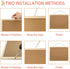 Cork Board Bulletin Board, 17.7"X 13.3" pin Boards for Walls, Oak Wood Finish Frame, Wall Mounted Cork Board for Office Home and School(Pins, Eye ...