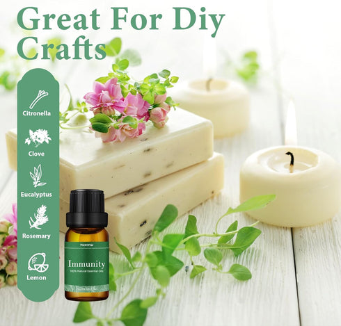 Essential Oils Blends Set for Diffusers for Home, Aromatherapy Diffuser Oil Scents - Calming, Sweet Dreams, Immunity, Relax, Mood, Fresh Air, Frag...