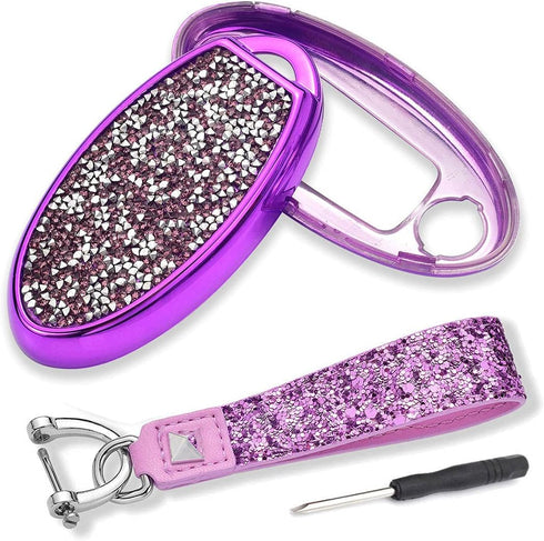 Royalfox 3 4 5 6 Buttons 3D Bling Girly Fashion keyless Remote Smart Key Fob case Cover for Infiniti Nissan Murano Pathfinder Maxima Lannia Altima...