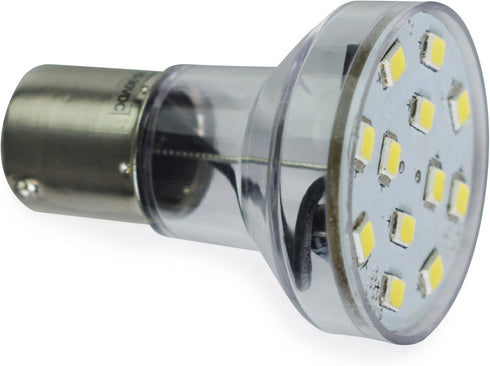 Leisure LED RV Trailer Motorhome LED Spot Light 1156 1139 1141 1383 LED Bulb 2 Watt 275 Lumen CW 10-30Volt 12Volt Long Neck (Cool White 6500K, 4-P...
