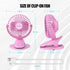 Portable Clip Fan Battery Operated,3 Speeds USB Rechargeable Mini Table Fan with Strong Airflow,360°Rotation Ultra Quiet Personal Desk Fan for Hom...