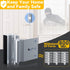 Rerishom 2 Pack Door Lock Withstand 800 lbs for Inward Swinging Door,Door Reinforcement Lock with 8 Screws to Prevent Unauthorized Entry, Child Pr...