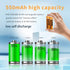 4PCS NI-MH AAA Rechargeable Battery, 1.2V 550mAh Battery for Panasonic Cordless Phone, HHR-55AAABU Replacement Battery...