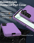 for Samsung Galaxy S21 Plus 5G Phone Case, with Screen Protector, Dust-Proof Port Cover, Full-Body Non-Slip Silicone Rubber Covered, Military Grad...