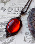 MIFYNN Gothic Stardust Crystal Cameo Necklace Red Purple Crystal Pendant Necklace Vintage Satan Demon Halloween Jewelry for Women...