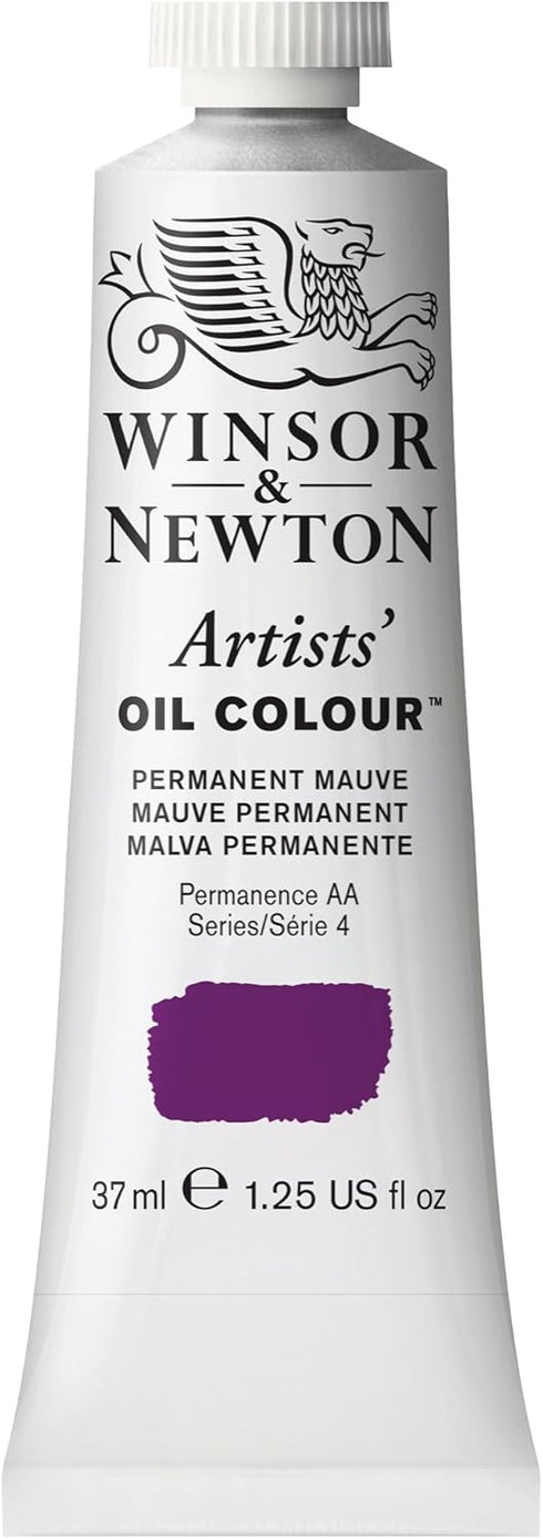Winsor & Newton Artists' Oil Color, 37ml (1.25 oz) Tube, Permanent Mauve...