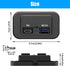 12V USB Outlet, Quick Charge 3.0 USB-A Port and USBC Port, 12V 24V Input Surface Mount RV USB Outlet, for RV Marine Motorcycle Truck Golf Cart......