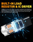 OXILAM 7440 LED Bulbs Amber Yellow 4000LM for Turn Signal Lights with Build-in Load Resistor CANBUS Error Free T20 7440NA 7441 W21W WY21W Blinker ...