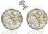 Custom Classic Jewelry Tuxedo Shirt Sliver Cufflinks Men's Unique Business Wedding Gifts (World Map)...