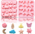 Pastoral Style Silicone Chocolate Mold,16 Cavity Butterfly Bee Flower Moon Star Cloud Handmade Gummy Mold Baking Tool for Candy,Jelly,Soap,Cookie,...